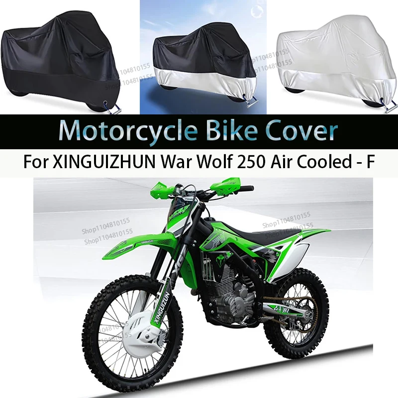 

For XINGUIZHUN War Wolf250 Motorcycle Cover Rain Cover Waterproof Dustproof UV Cover Coat Indoor Outdoor Motorbike Scooter Cover