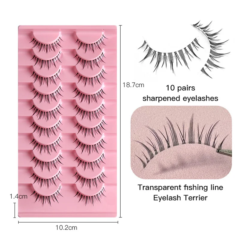 NEW 10Pairs/Pack Real 3D Mink Fake Eyelashes False Eyelashes Mink Lashes Soft Natural Eyelash Extension Lashes Makeup Cilios