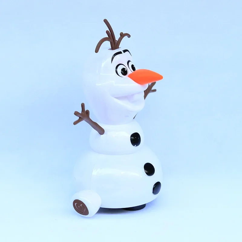 Disney Frozen 2 Dancing Snowman Olaf Robot With Led Music Flashlight Electric Action Figure Model Kids Toys For Children Gift