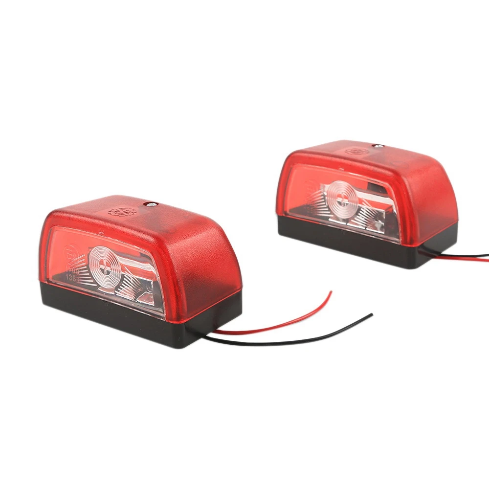 2Pcs 10V-30V Car 3LED License Plate Lamp Light Taillight for Boat Trailer Truck Lorry Caravan Stripe