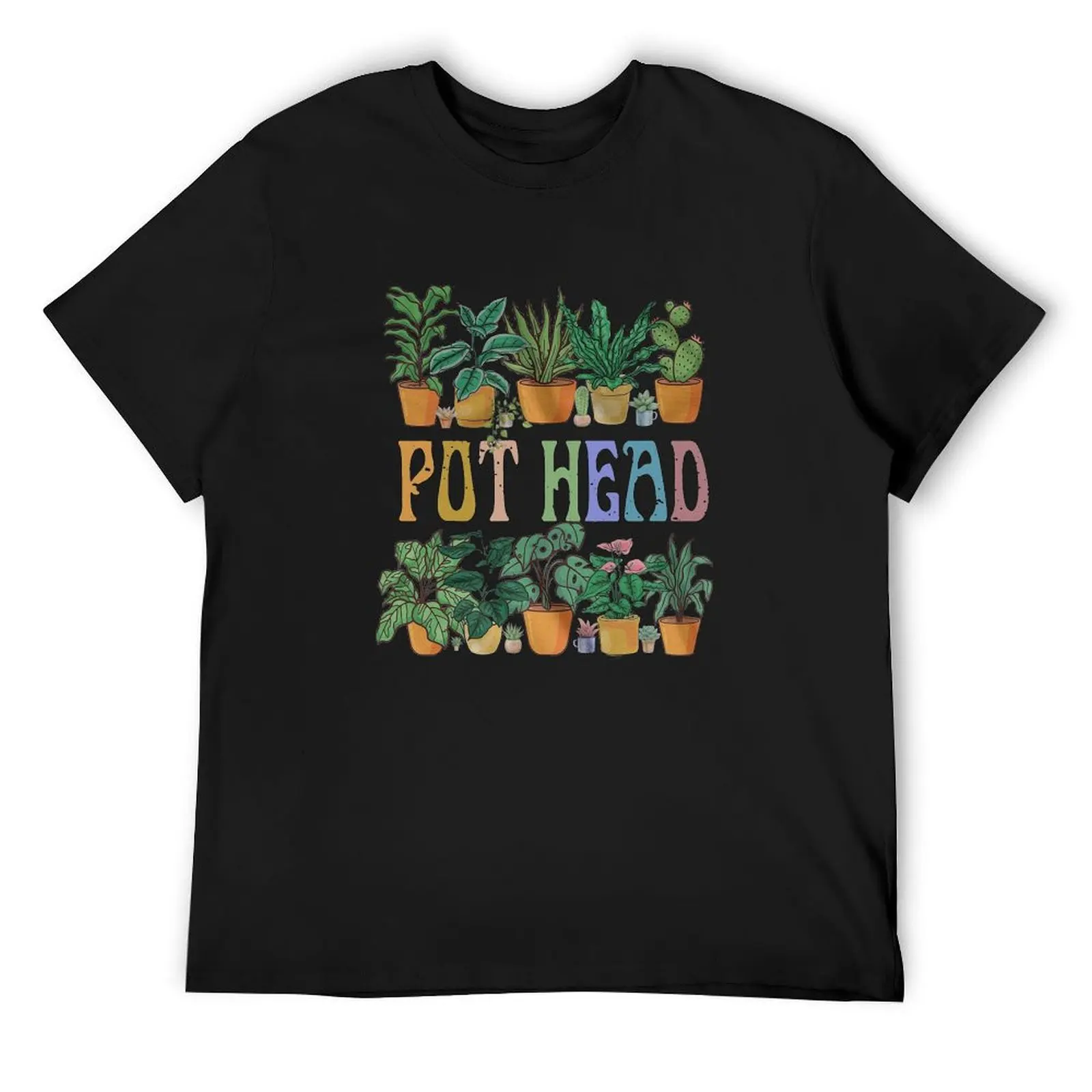 GARDENING POTTED PLANT POT HEAD T-Shirt blanks heavyweights aesthetic clothes Short sleeve tee mens t shirts pack