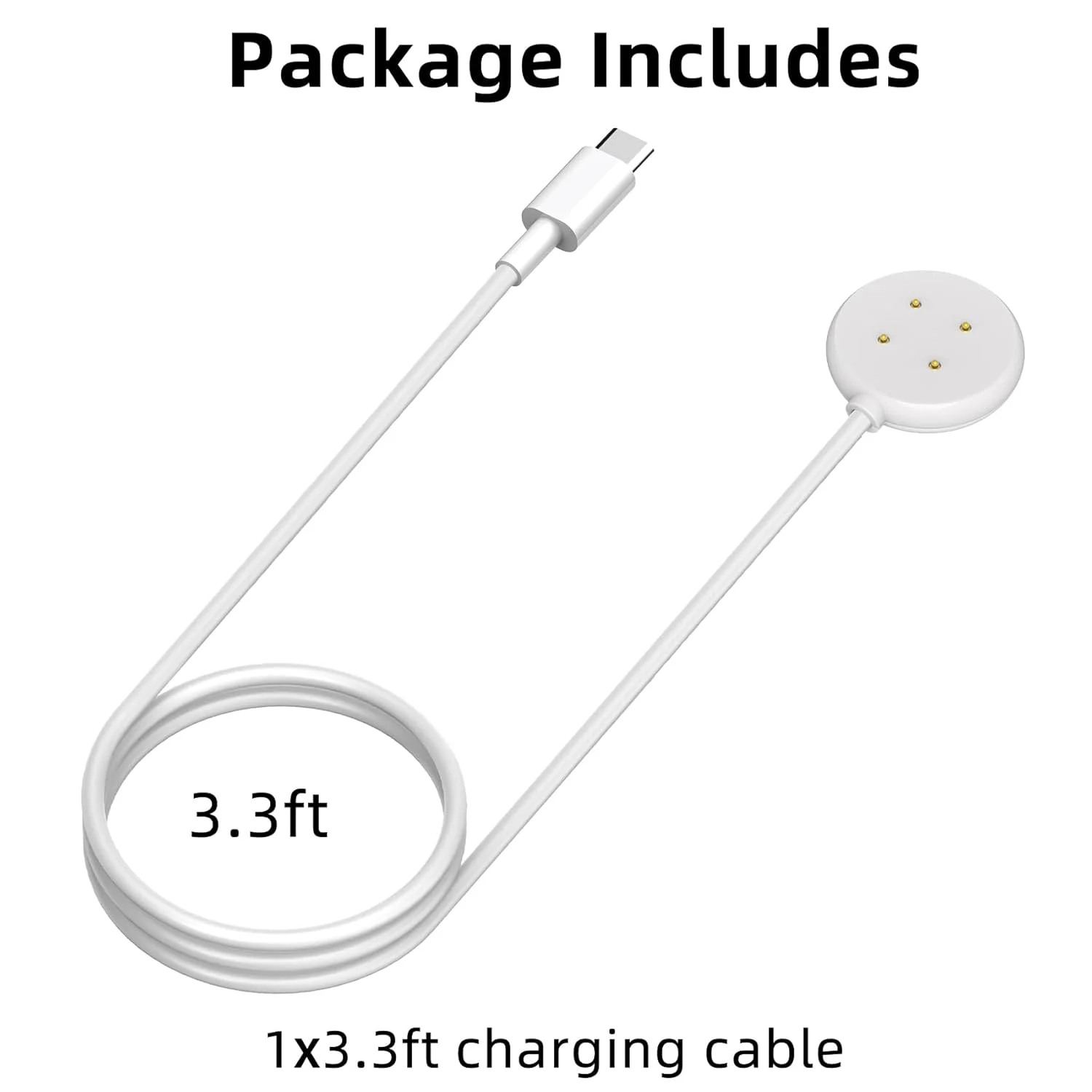 Magnetic Charging Kit Compatible with Google Pixel Watch 2/3, Equipped with USB-A Adapter to Solve Type-C Port Limitations
