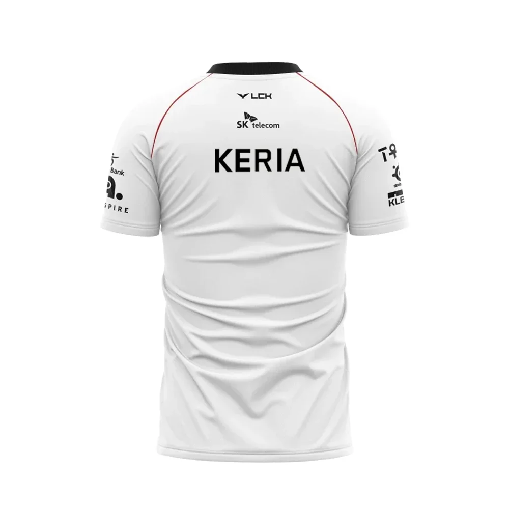 2025 Neues T1 Esports-Team-Uniform-T-Shirt League of Legends World Finals Jersey-T-Shirt Lol Games Faker Fan Support Herrenbekleidung