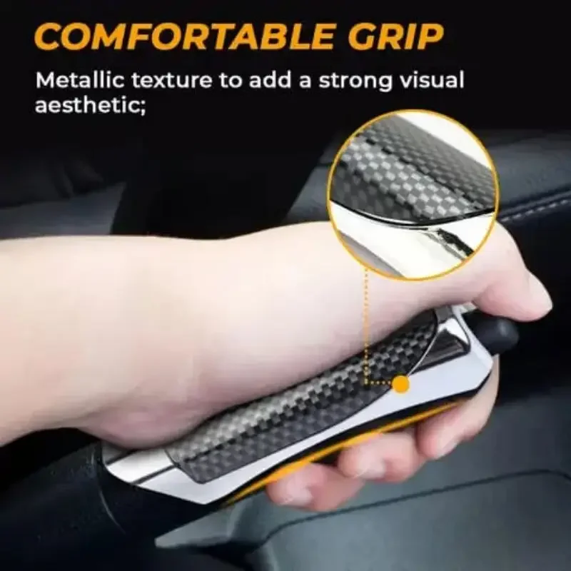 Car Hand Brake Protector Cover Car Hand Brake Carbon Fiber Protector Cover Universal Anti-slip Handbrake Sleeve Protective Case