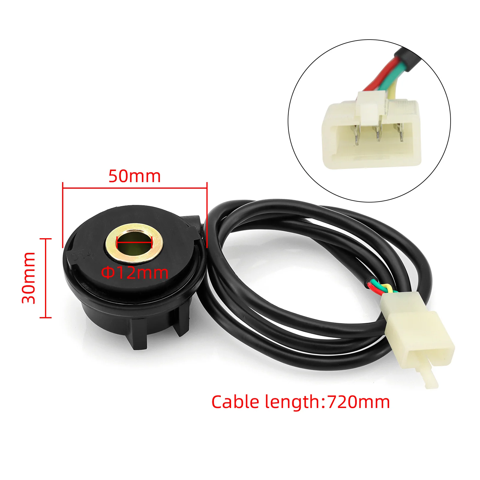 3-Pin دراجة نارية عداد المسافات الاستشعار دائم عداد المسافات كابل المرسل للوحة القيادة الرقمية 12 فولت مقياس سرعة الدوران ملحق تعديل أجزاء