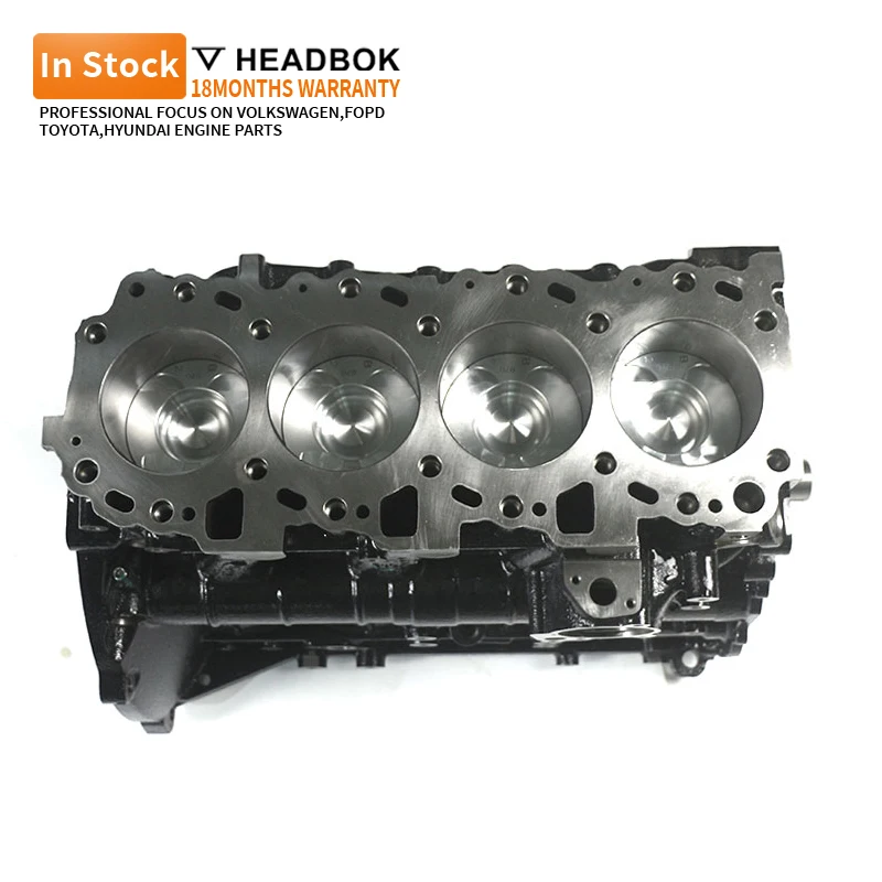 Nowe części do silników Diesla ForAuto 3.0D Kompletny blok silnika (Long Block) Zmontowany Assy 1KD Pasuje do Toyoty