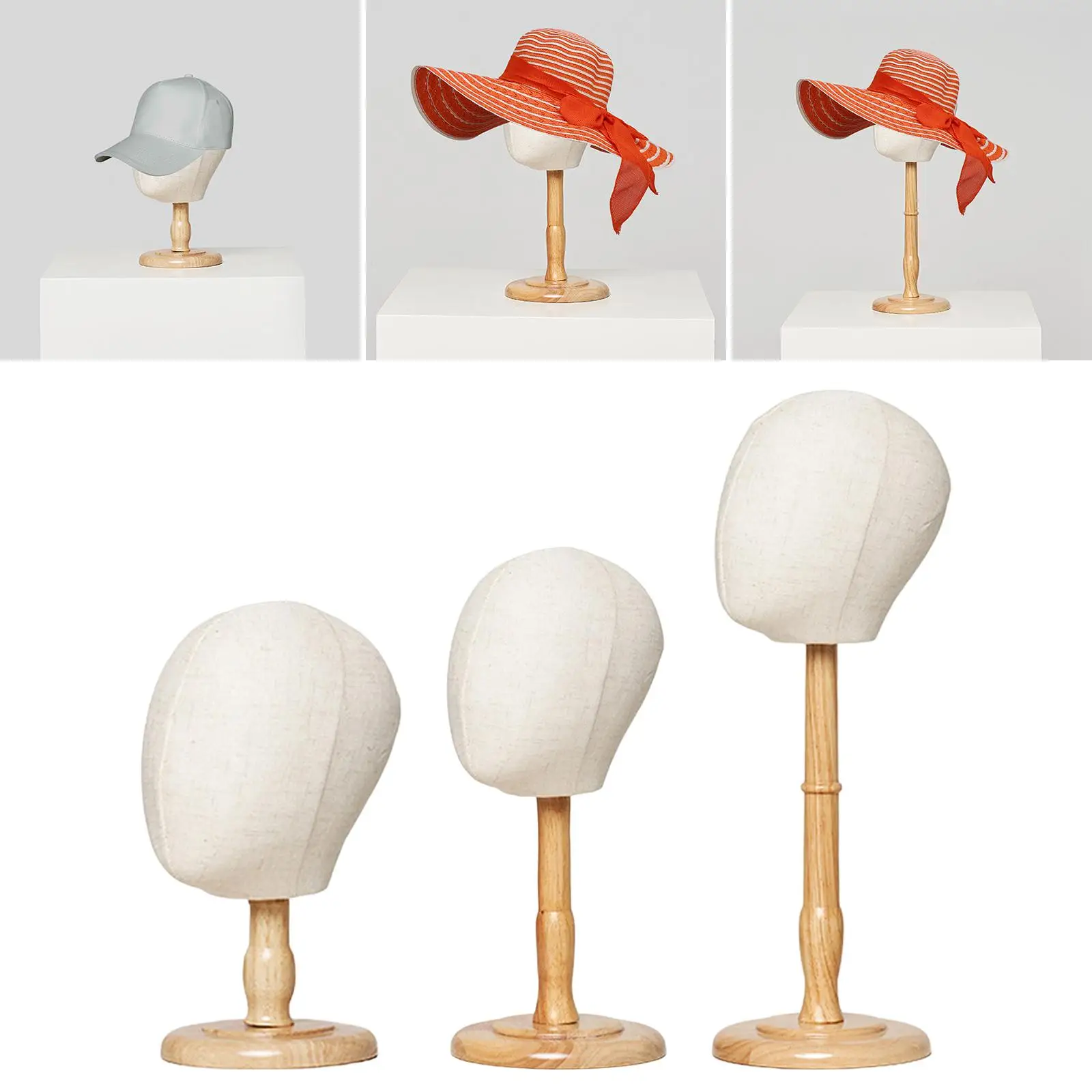 Hats Wig Display Stand Tabletop Children Mannequin Head Model for Hairdresser Training Shopping Mall Beginner Stylist Decoration