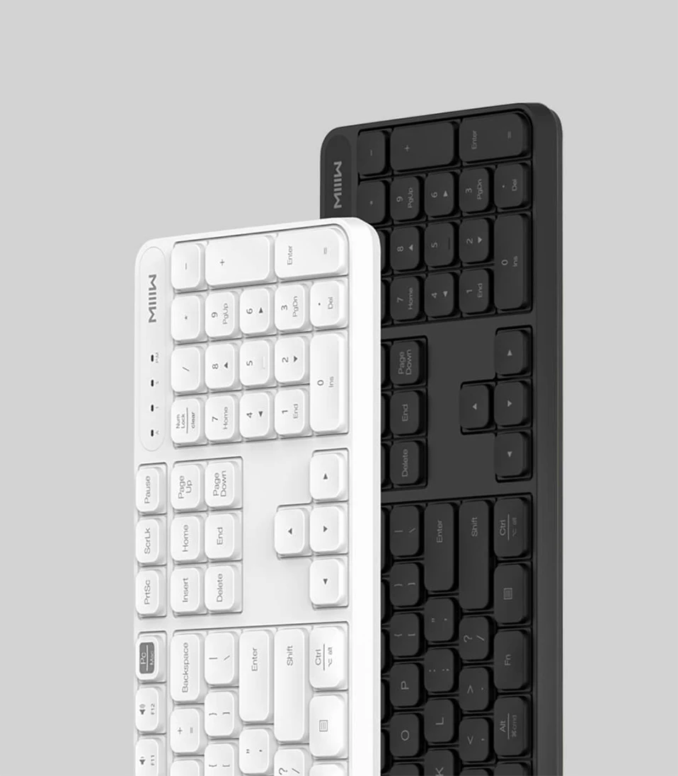 Imagem -05 - Miiiw-teclado e Mouse com 2.4ghz Original sem Fio Portátil à Prova Dágua com Mouse e Teclado Usb Conjunto com 104 Teclas para Escritório Xiaomi Windows Mac