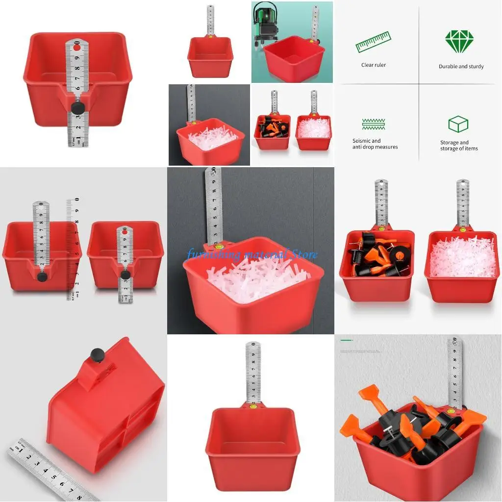 

Y5GD Tiling Tool Multifunctional Bubble Level Ruler Box Leveling Tool Double Scale Horizontal Line Tool Construction Gadget