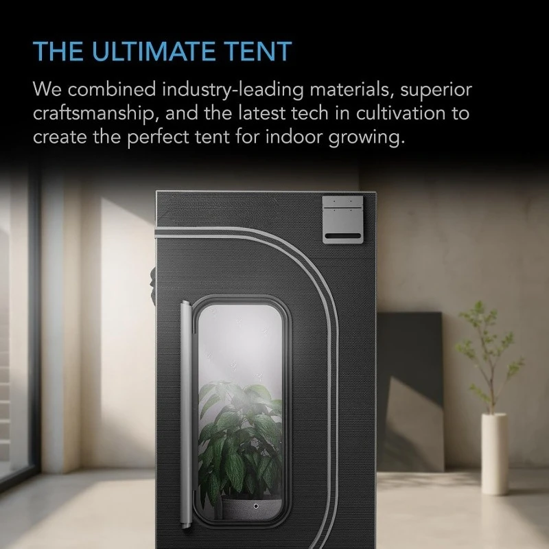 

CLOUDLAB 866, Advance Grow Tent 5x5, Thickest 1" Poles, 2000D Mylar Canvas, Lab-Tested Highest Reflectivity