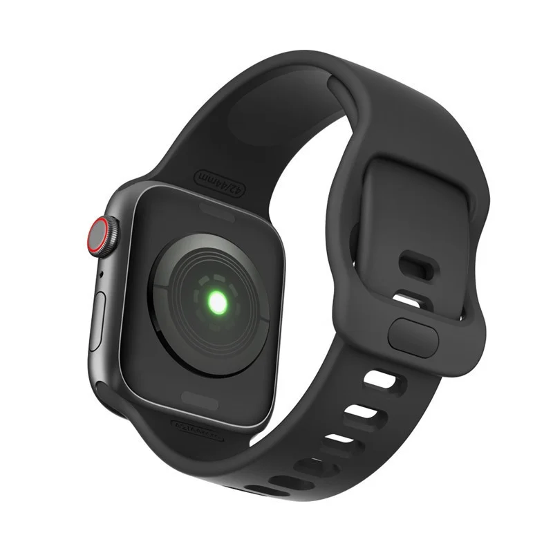 Nuovo cinturino in Silicone morbido con Design a fibbia per Apple Watch Series 7/6/SE/5/4/3/2/1 cinturino di ricambio iWatch cinturino Apple Watch