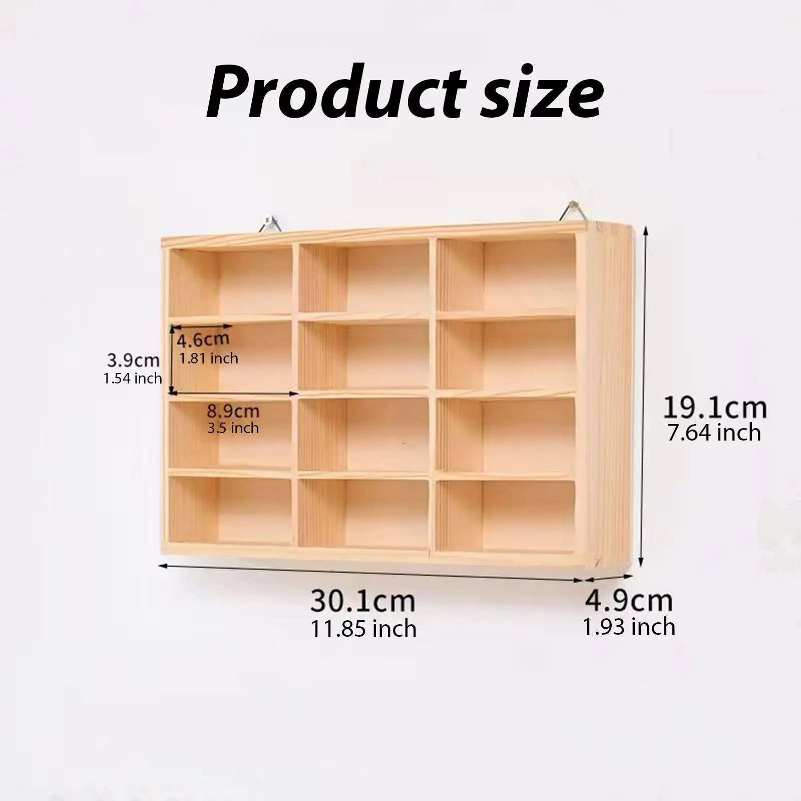 Wooden Toy Car Display Shelf Organizer Case Party Gift Cabinet for Retail Housewarming Business Collectible Dolls Living Room