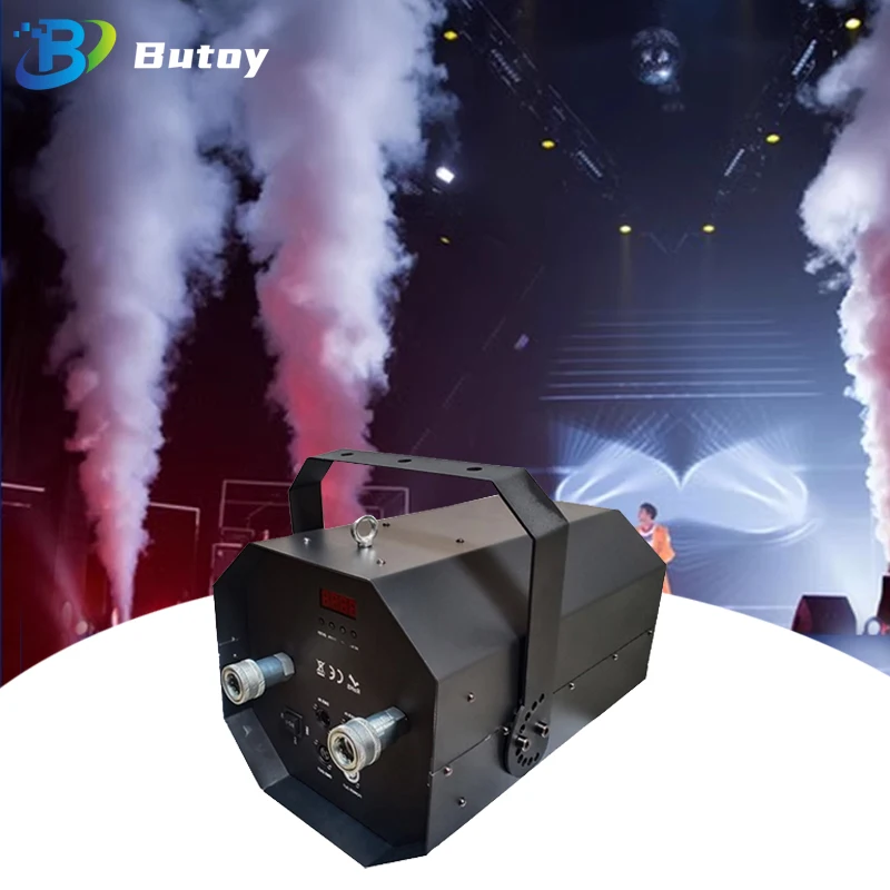 

CO2 Cannon Air Column Machine 250W Bar Stage Concert Live House Sage Hanging Atmosphere Props Two Holes Gas Column Smoke Machine