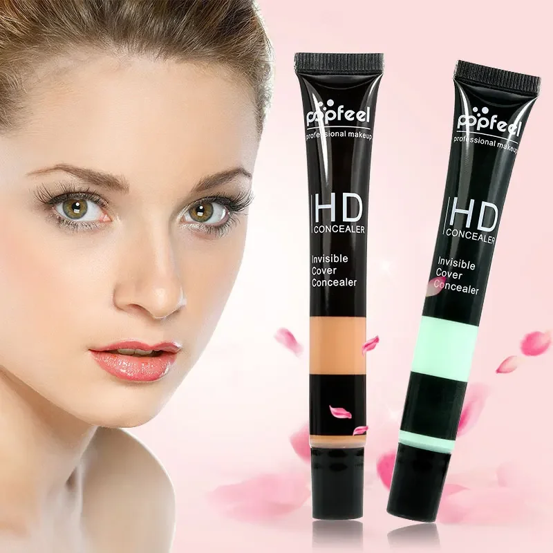 5 Color Soft Tube Professional Base Makeup Cover Face Foundation Concealer Contour Cover Palette Waterproof Face Primer Cosmetic