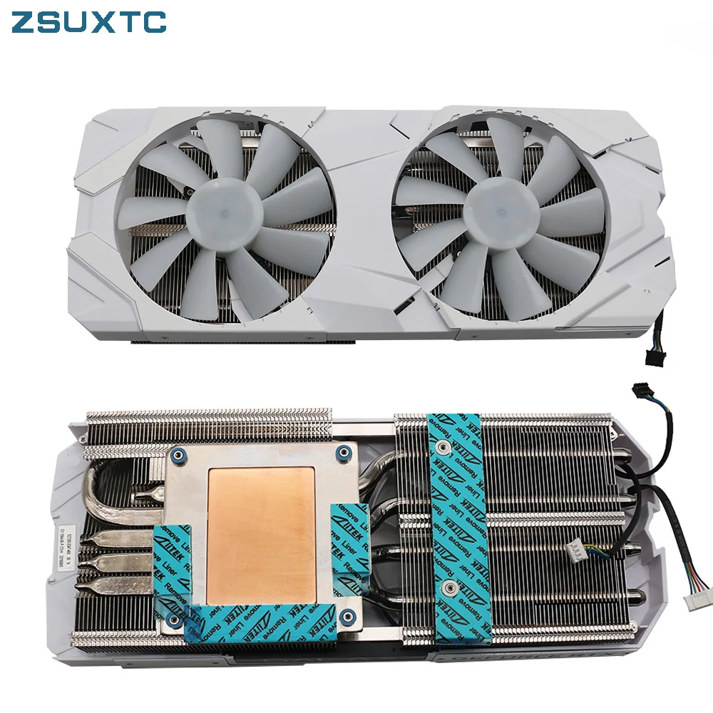 Video Card Heatsink RTX2080 RTX2070 For GALAX KFA2 RTX 2070 2080 SUPER 8GB EX White Video Cooling Replace Fan radiator