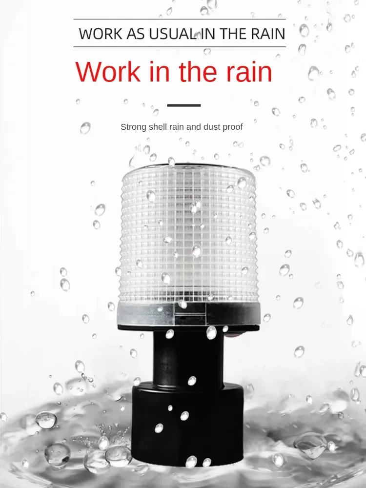 Solar Powered  Warning Light Construction Obstacle Light Traffic Strobe Light Tower Signal Light Fishing Boat Explosion Light