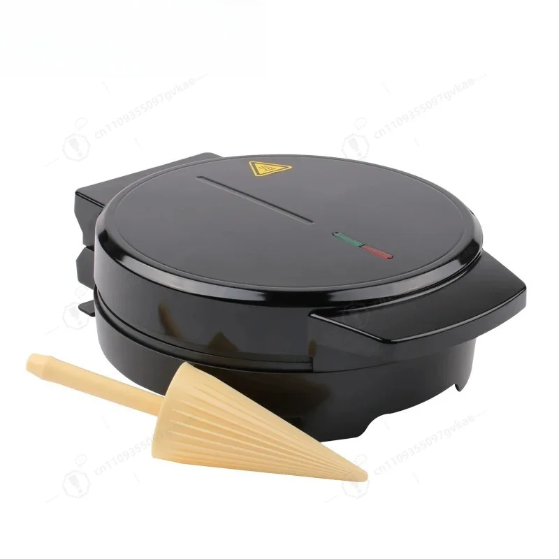 Electric Egg Roll Maker DIY Ice Cream Cone Machine Crispy Omelet Mold Sandwich Iron Crepe Baking Pan Waffle Pancake Grill Oven