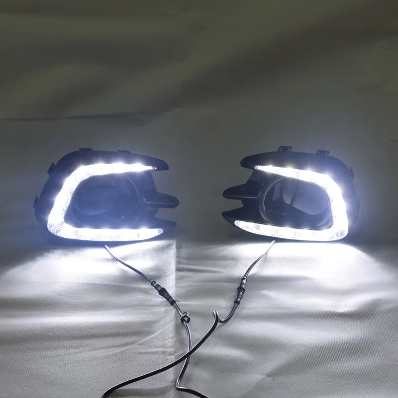 LED Daytime Running Lights for Mitsubishi Pajero & Triton L200 (2013-2015) - Model-Specific DRL and Fog Lights