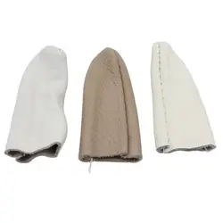 20 pçs agulha felting luvas de dedo de couro para fazer jóias polimento desgastar oposição dedo protetores ferramentas
