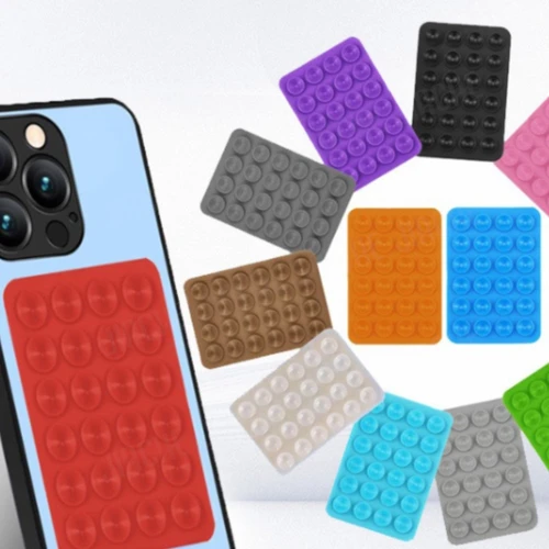 Imagen 2 del producto Ventosa de fijación de teléfono móvil de silicona para soporte montado en el coche funda de teléfono ventosa antideslizante Universal