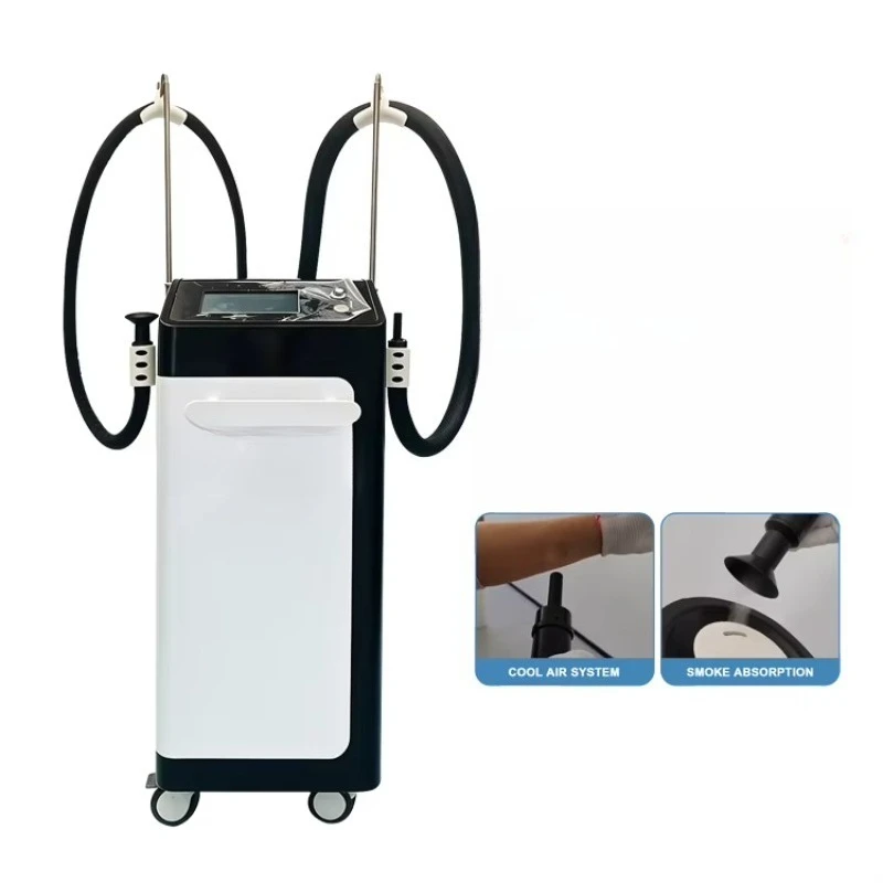 Activated Carbon Smoke Filtration Machine Cold Air Cooling System Dual Handle Fume Extractor