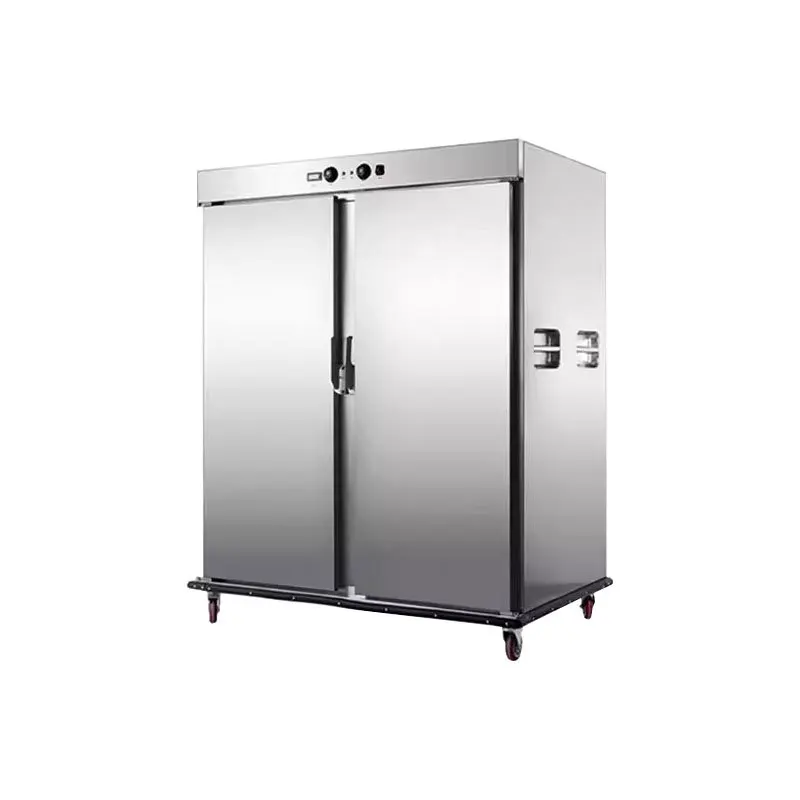 

Canteen insulation cabinet, double-door thickened stainless steel banquet constant temperature heating commercial dining car