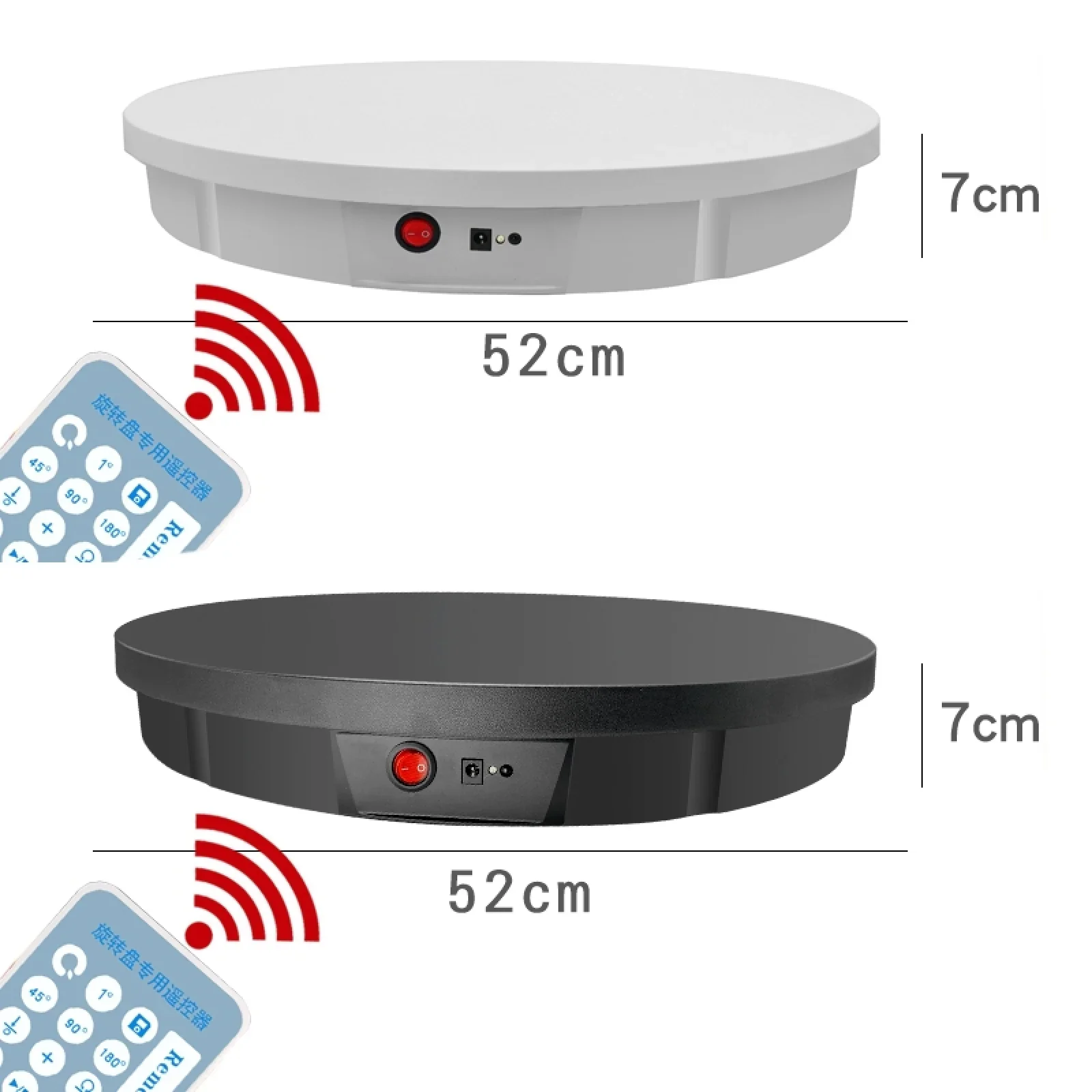 Best Seller 52CM Remote Control 360 Panoramic Automatic Rotating Display Table 100KG Turntable Photography Backdrop Shooting Boo