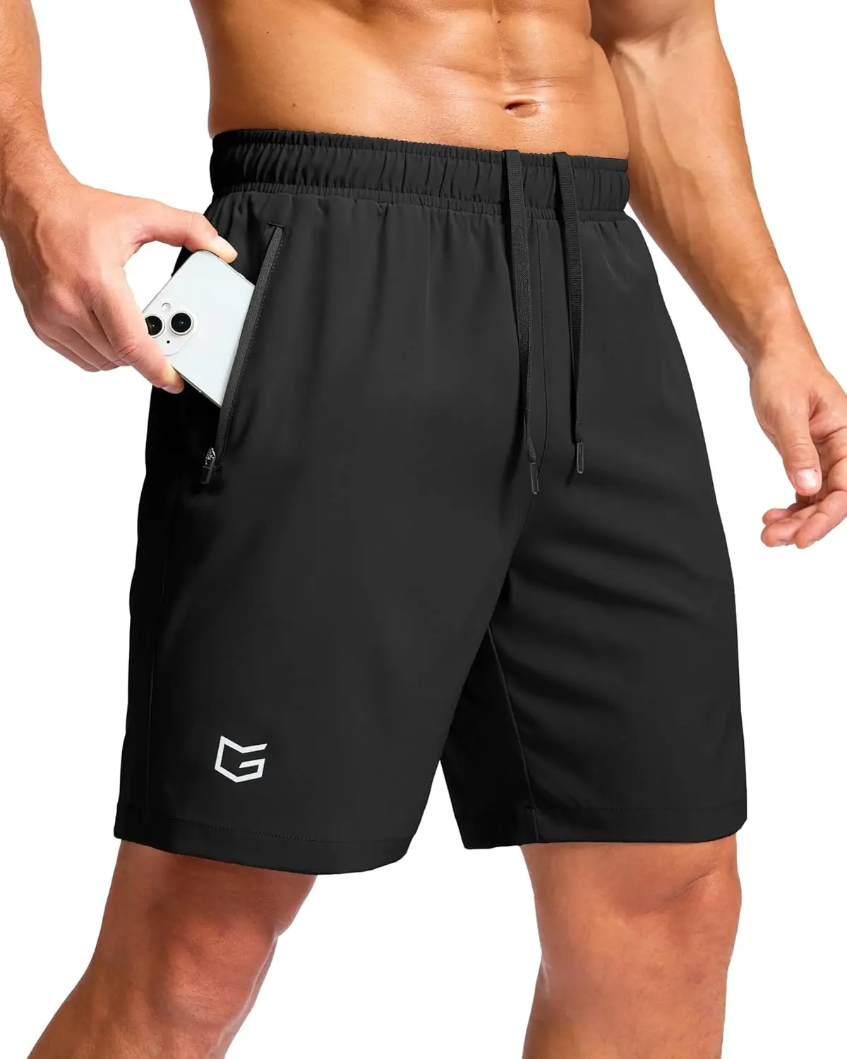 

Men's Athletic Running Shorts with Zipper Pockets Quick Dry 7'/ 5'/ 9' Workout Gym Shorts for Basketball Hiking