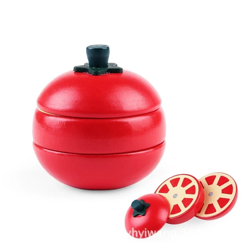 مونتيسوري محاكاة Woodens الفراولة المغناطيسية والحليب والبطيخ نموذج المطبخ ألعاب تعليمية مبكرة للأطفال هدية #4