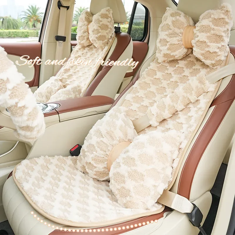 For Toyota Camry Car Seat Cushion Plush Soft Warm Thickened Autumn Winter Seat Cover