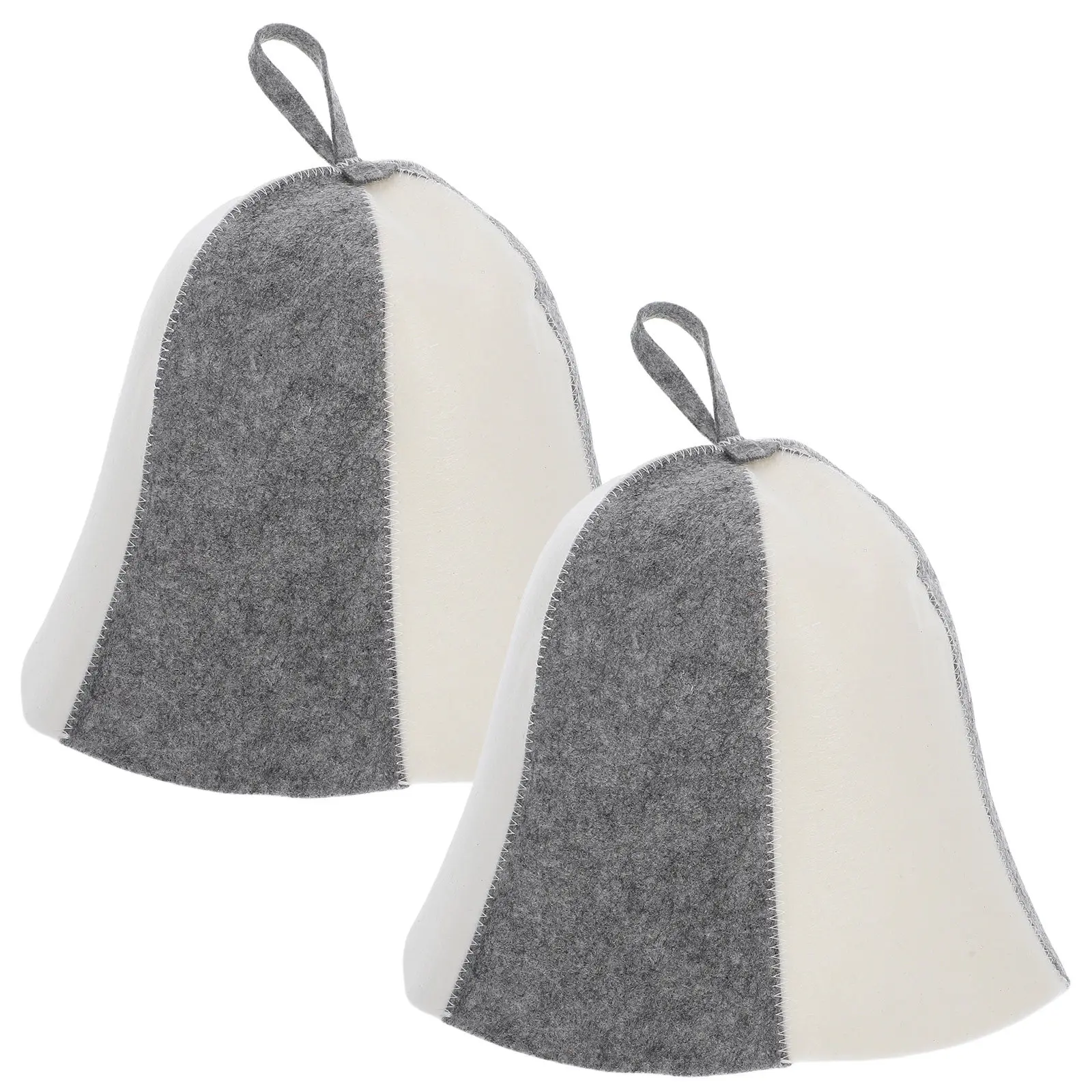 2Pcs Felt Sauna Hat Lightweight Yet Thick Moisture Wicking Cap for Sauna Bath Steam Room Protection Comfortable Dry Cool Wear