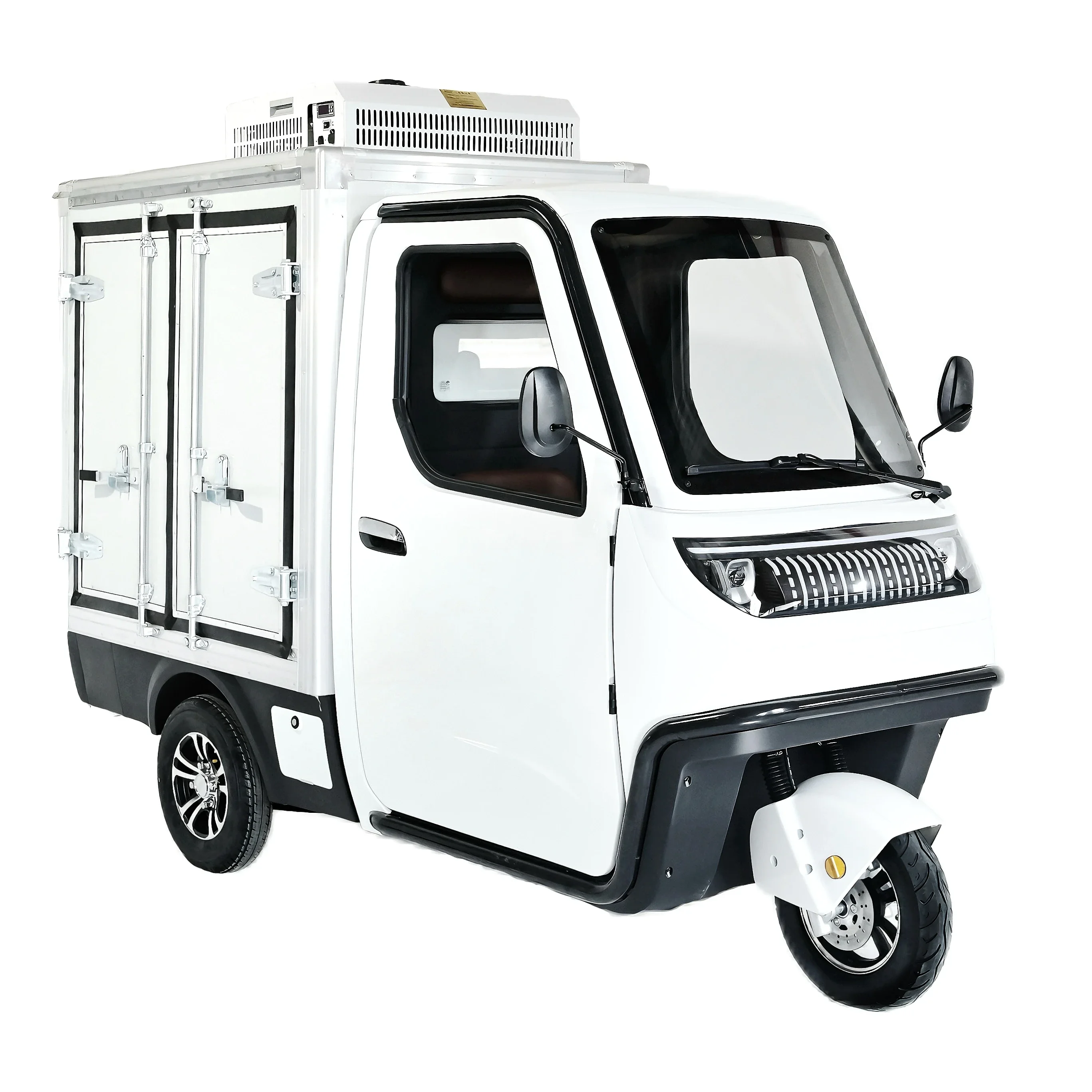 EEC 3.0kw Dot-Certified Refrigerated Delivery Truck Cargo Trike Electric Tricycle Lightweight Aluminium 500kg Market Use