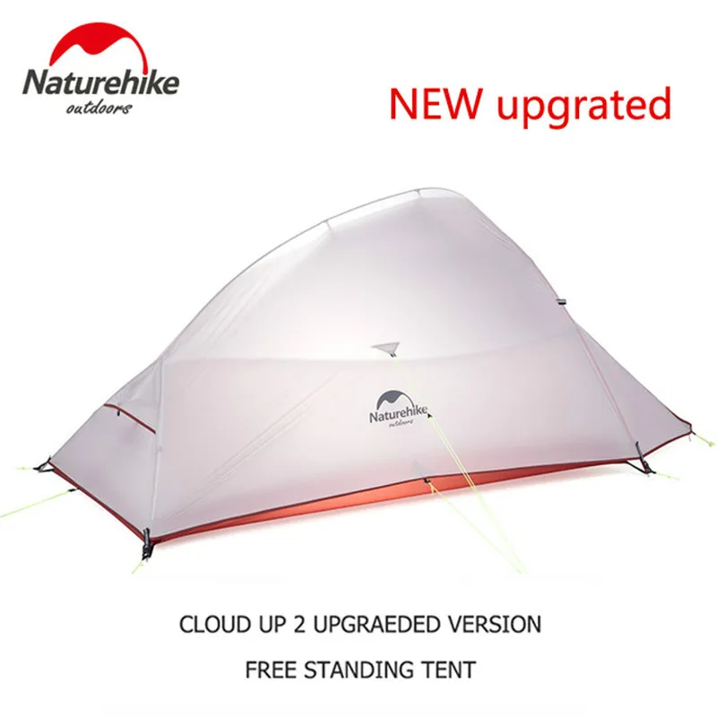 Naturehike Cloud Up Serie 123 Upgraded Camping Tent Waterproof Outdoor Hiking Tent 20D 210T Nylon Backpacking Tent With Free Mat