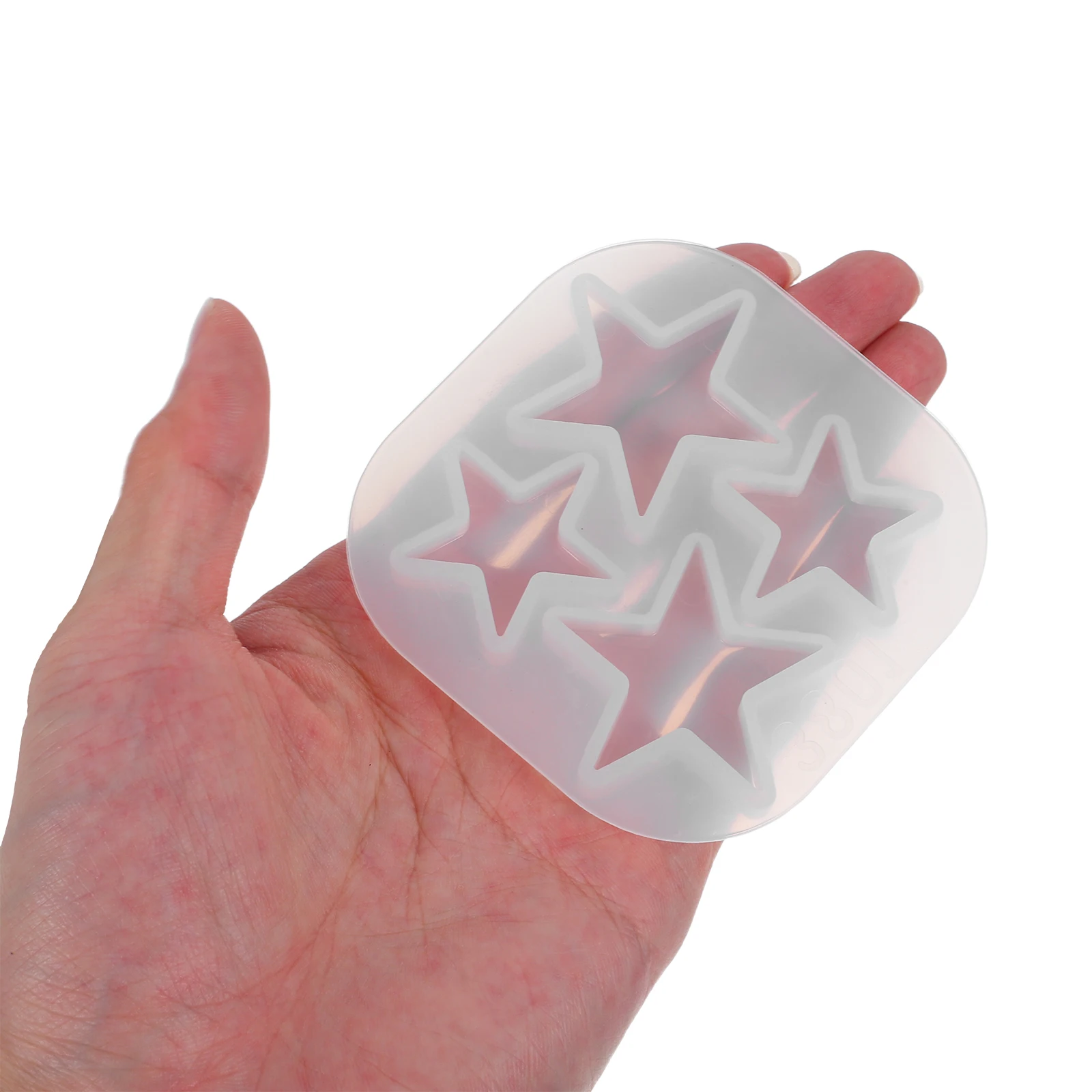 

5pcs Crystal Silicone Star Mold for Resin Clay Jewelry Crafting Hollow Design Pendant Earring Making Accessories Jewelry Parts