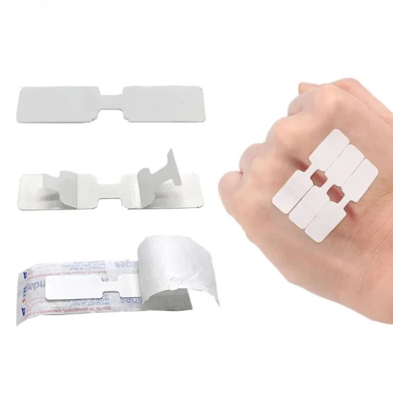 10 pces-100 pces ao ar livre ferida fita adesiva descartável primeiros socorros ferida sutura remendo ferida de emergência rápida sutura remendo