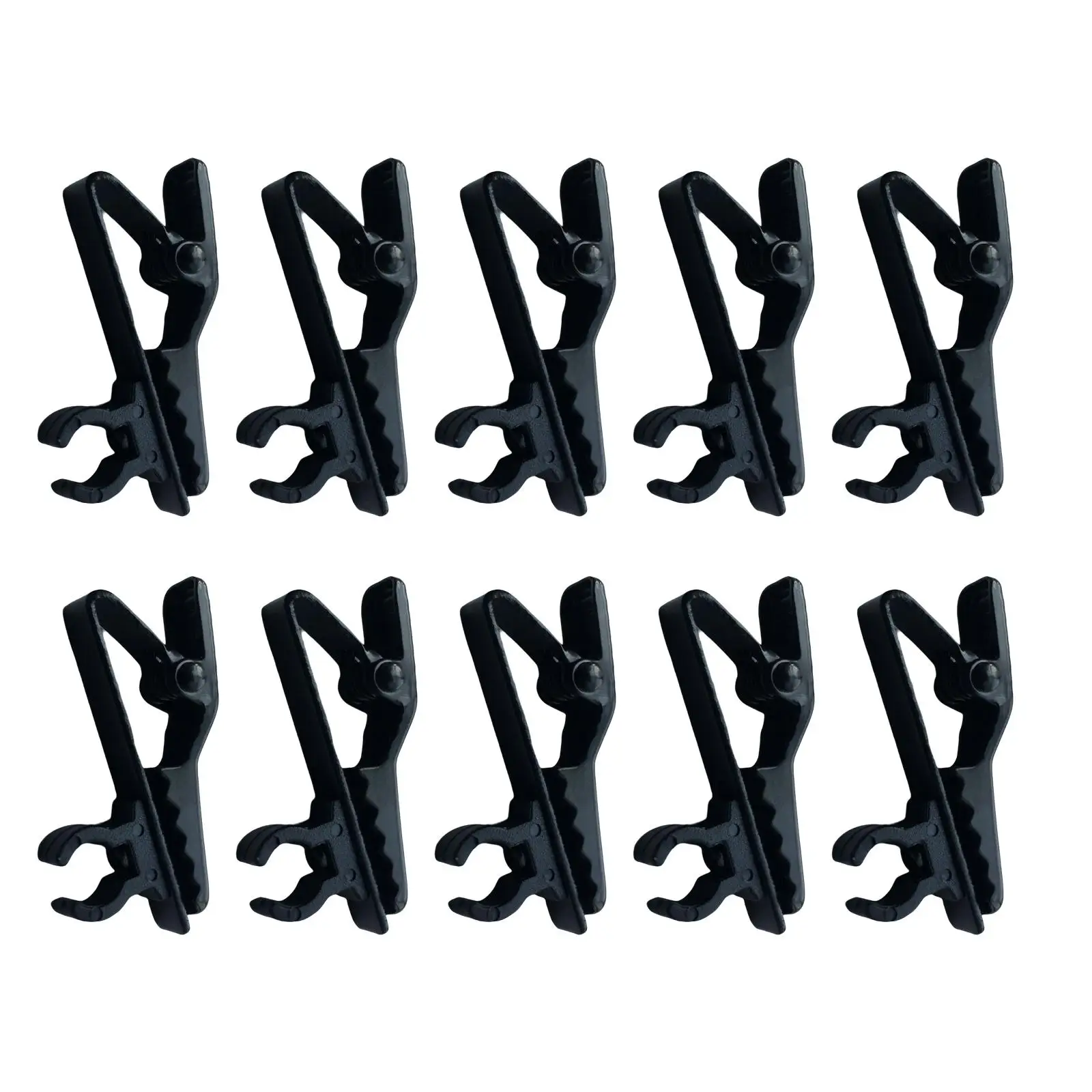 Microphone Lapel Clip Metal Lavalier Holder Secure Cloth Clamp for Professional Wireless Microphone Meetings