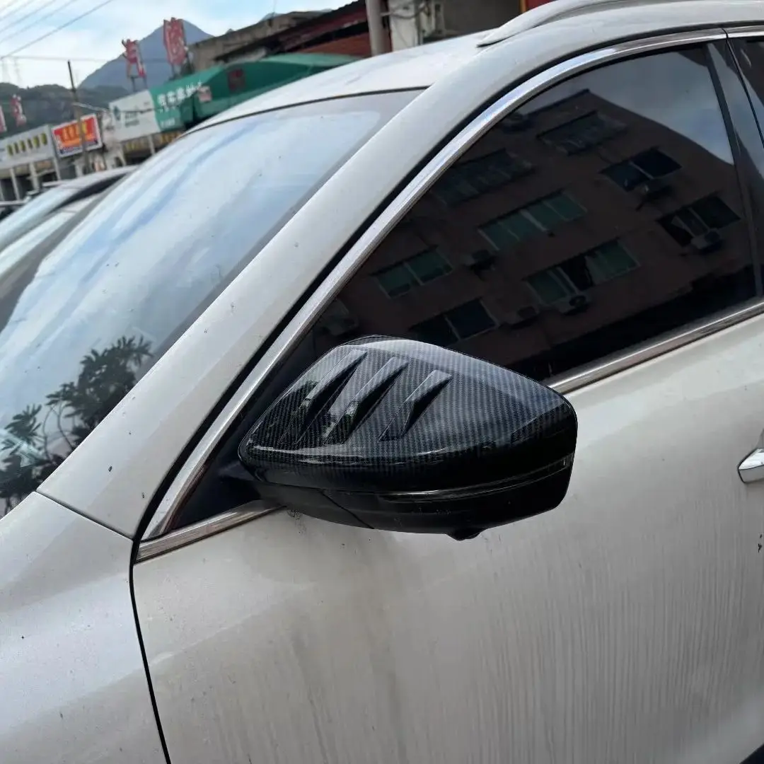 

For MG HS ZS 2018 2019 2020 2021 2022 2023 2024 ABS Carbon Fiber Black Rearview Mirror Cap Cover Trims Car Styling Accessories