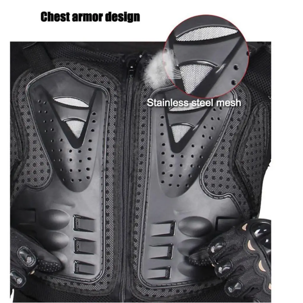 Full Body Protective Motorcycle Gear Jacket with Wide Elastic Waist Comfort Fit for Riding and Outdoor Activities 4
