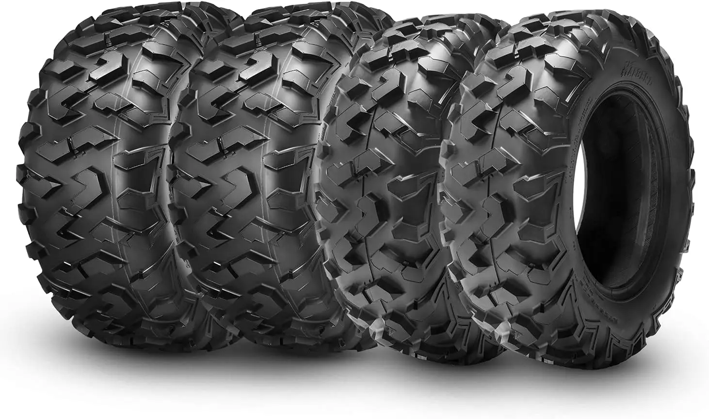 ATV Tires, 25x8-12 & 25x10-11 ATV Tires, 6PR 25x8x12 25x10x11 All Terrain ATV UTV Off-Road Tires(Set of 4, Tubeless)