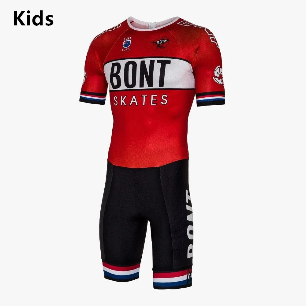 Kids Skating Race Skinsuit Team Roller Skate Speedsuit Boy/Girl Skate Lycra Speedsuit Children Team Suit Inline Skating Trisuit