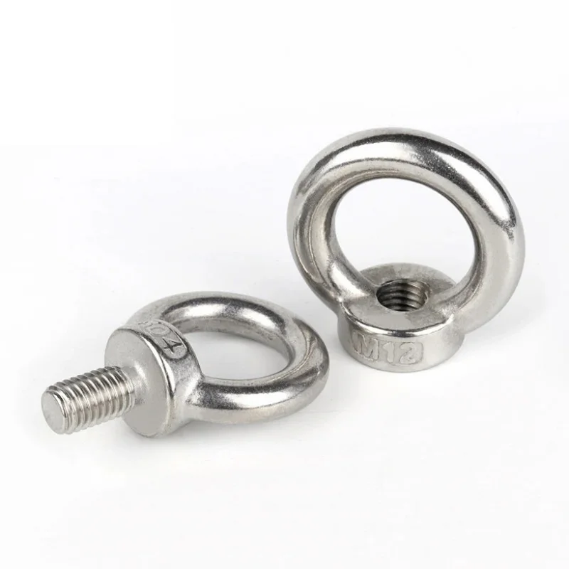Lifting Eye Nuts/  Screw Ring Eyebolt Ring Hooking Nut Screws 304 Stainless Steel M3 M4 M5 M6 M8 M10 M12