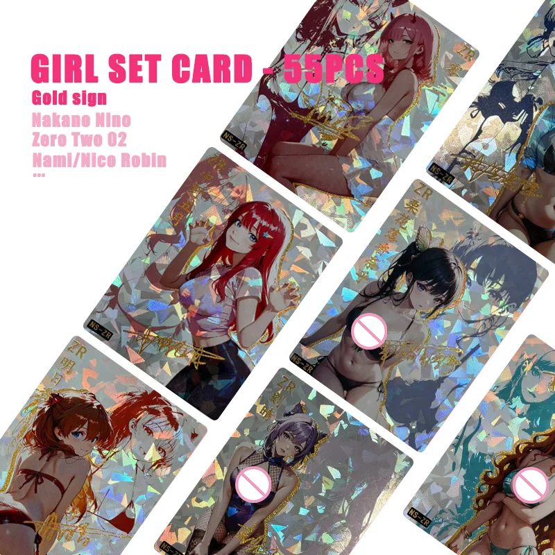 

Коллекционные флеш-карты с аниме-персонажами Zero Two, Накано Нино, Накано Ёцуба, Нами, Кэцин, Йор Форджер, сделанные своими руками, в подарок