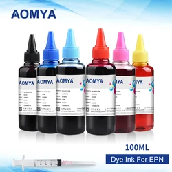 100ml Dye Ink For Epson Stylus Photo 2100/2200 Printer Specialized CISS Ink PBK/LBK/C/M/Y/LC/LM 7 Colors