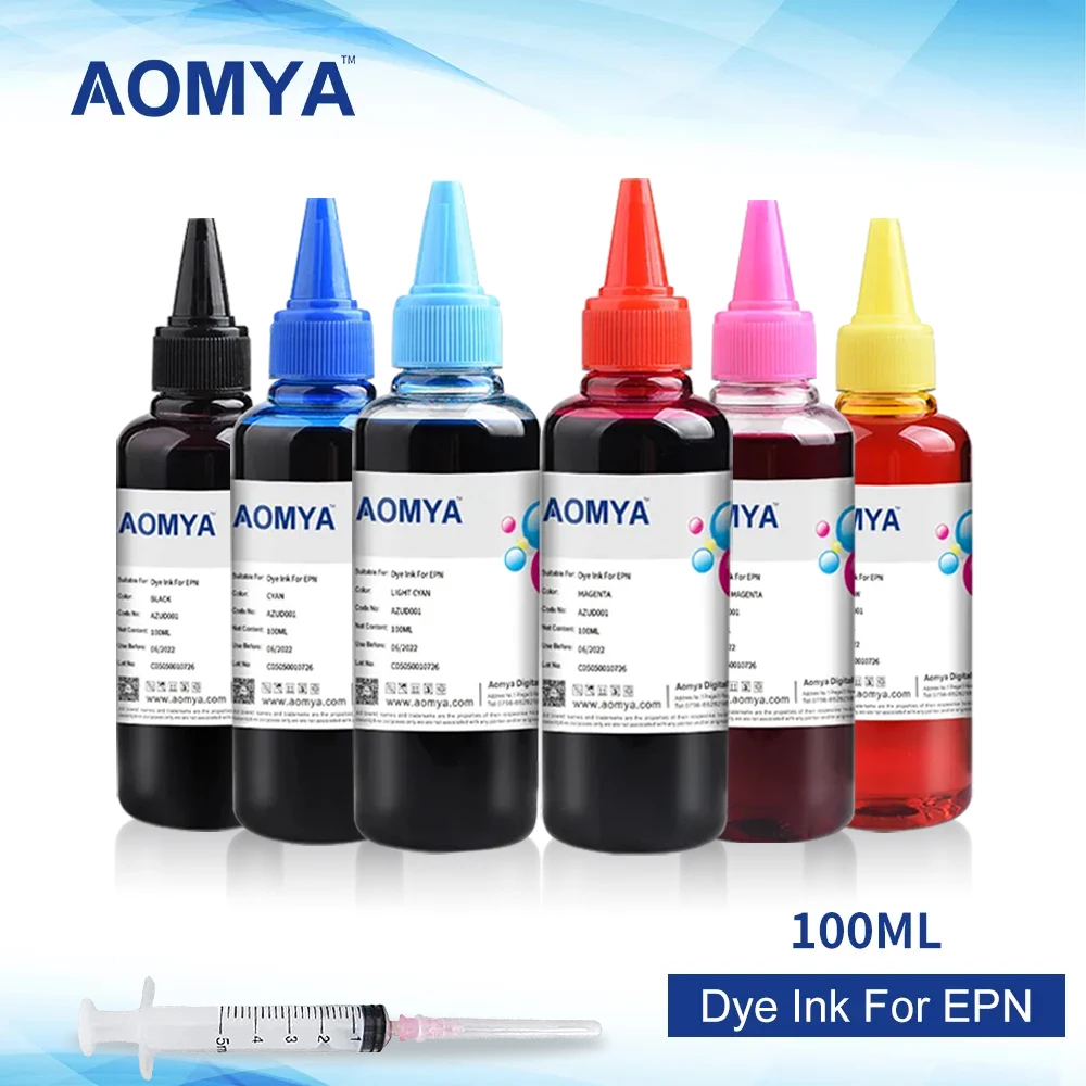 100ml Dye Ink For Epson Stylus Photo 2100/2200 Printer Specialized CISS Ink PBK/LBK/C/M/Y/LC/LM 7 Colors