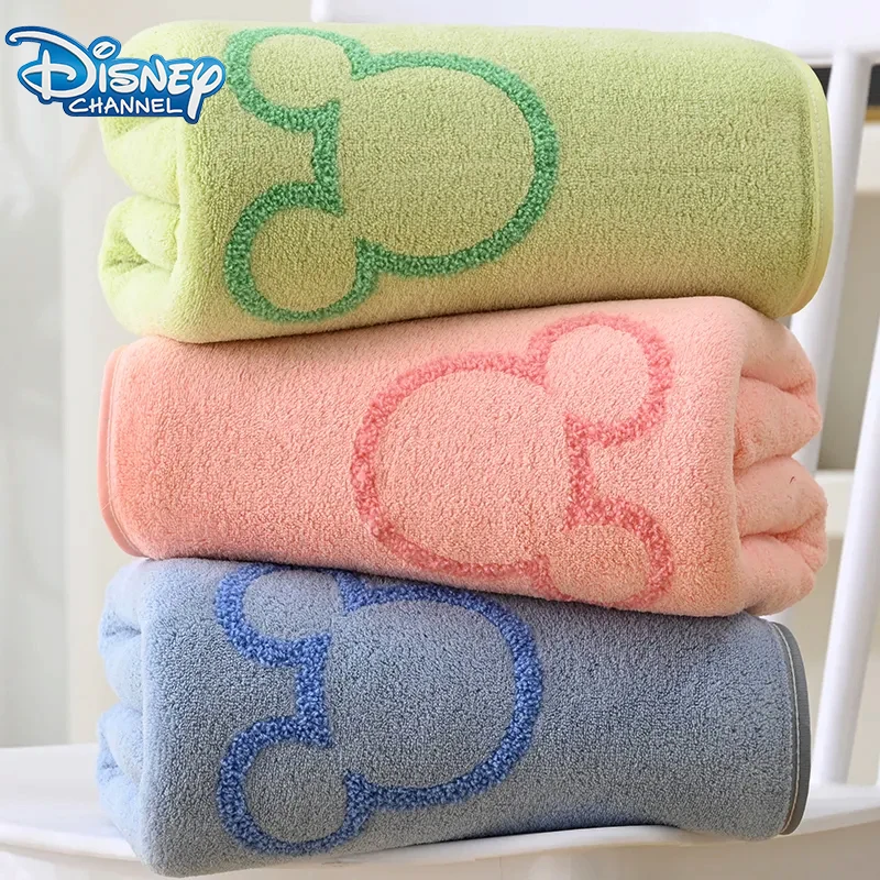 Disney Mickey Mouse Bath Towel Cartoon Cute Men Women Bath Bath Towel Funny Absorb Water No Hair Loss Aldult Towel Gifts