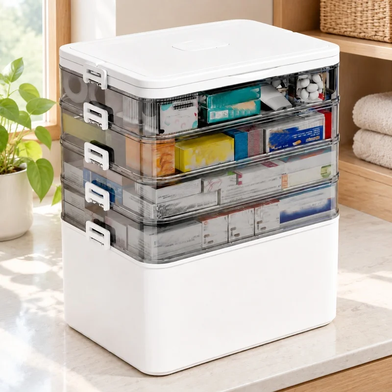 Travel-Friendly Pill Organizer with Large Compartments, Sturdy Build for Everyday Medicine Storage