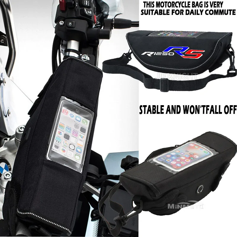 

For BMW R1250GS R1200GS RnineT R1250RS R1250R R1200RS S1000R S1000XR R18 Waterproof Bag Storage Handlebar bag Travel Tool Bag