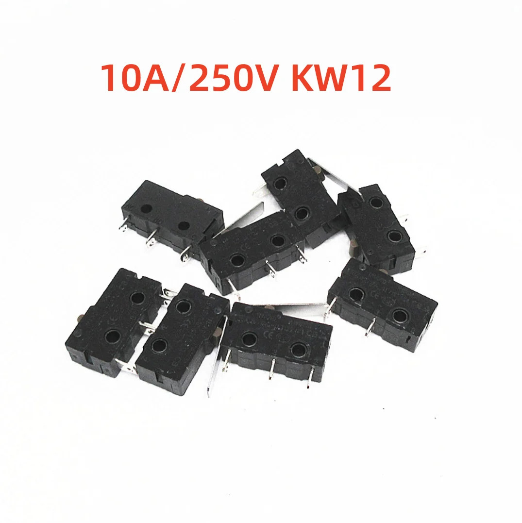 5PCS KW12 stroke limit switch contact button KW11-3Z-2 micro switch straight handle 3pin 10A 125V250V