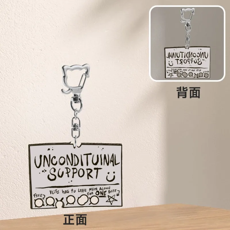 

Helluva Boss Anime Keychain Acrylic Key Chain Bags Keyring Car Pendant Kids Friends Gift for Fan Collection Ornament Accessories