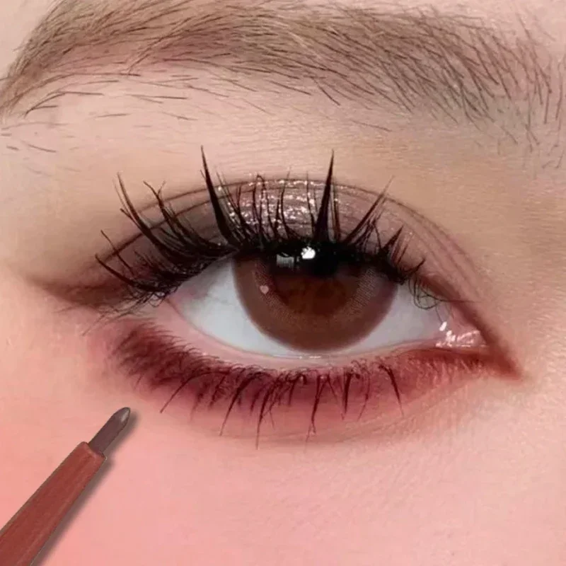 10 Farben Eyeliner-Stift, geschmeidig, weinrot, weich, hochpigmentiert, wasserfest, matt, Aegyosal Lying Silkworm Augen-Make-up – Detail 1
